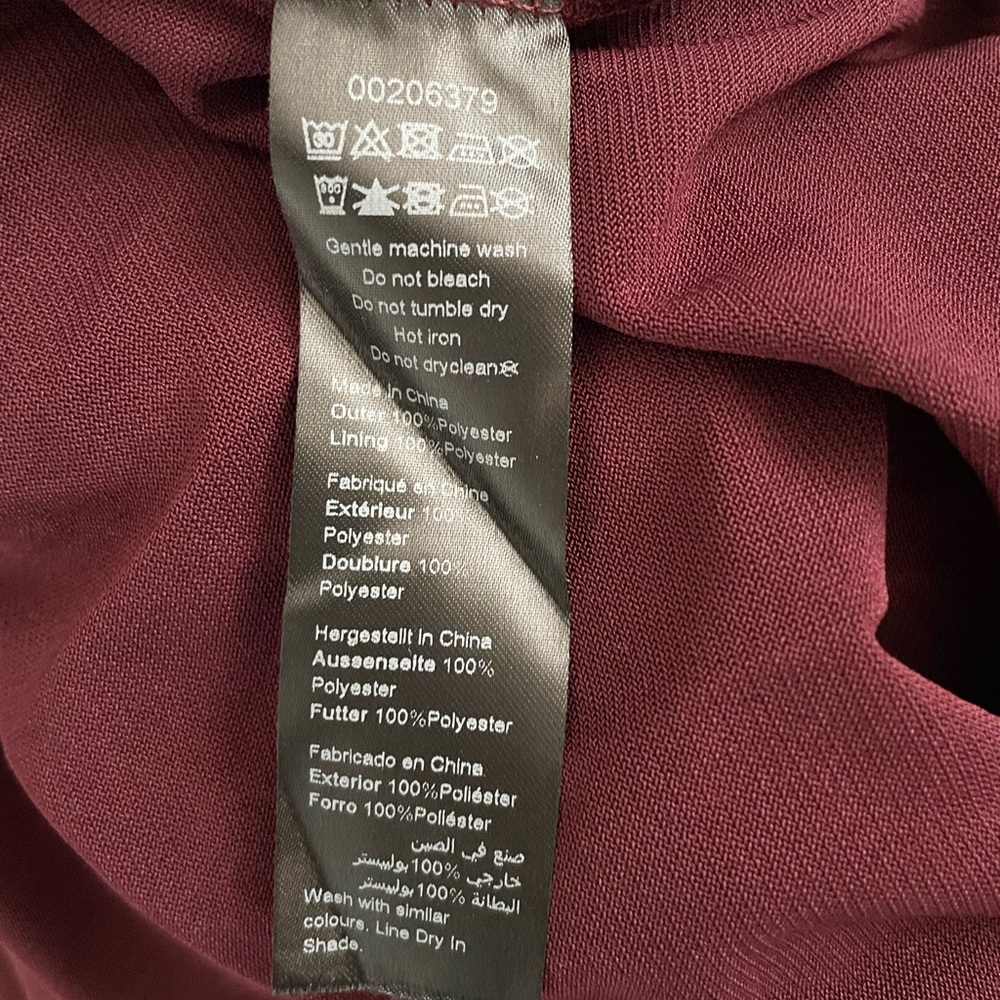 NWT City Chic maxi flirty tier dress in Garnet, size 18 - Picture 10 of 11